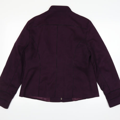M&Co Womens Purple   Jacket  Size 16