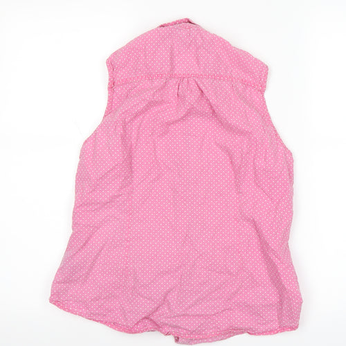 George Girls Pink Polka Dot  Basic T-Shirt Size 12 Years