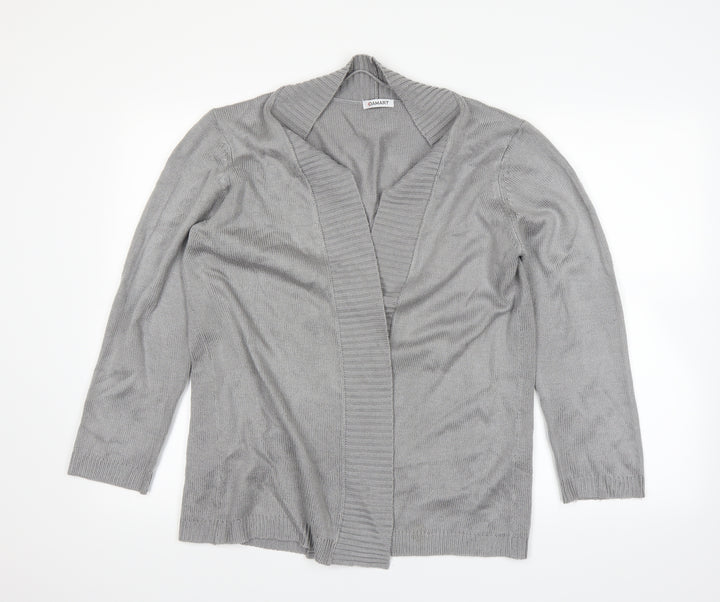 Damart Womens Grey Cardigan Jumper Size 14