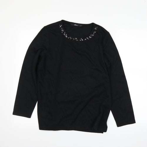 BM Womens Black   Pullover Jumper Size S