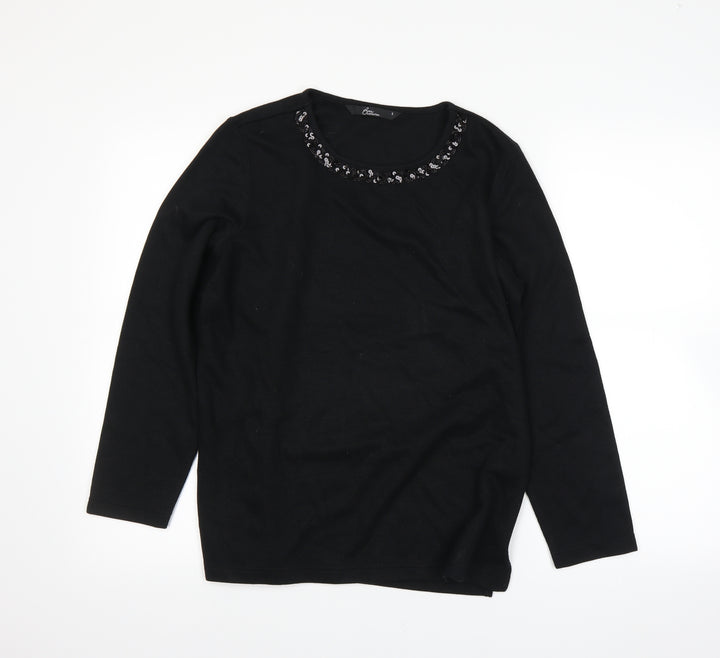 BM Womens Black   Pullover Jumper Size S