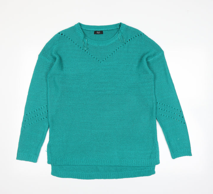 F&F Womens Green   Pullover Jumper Size 12