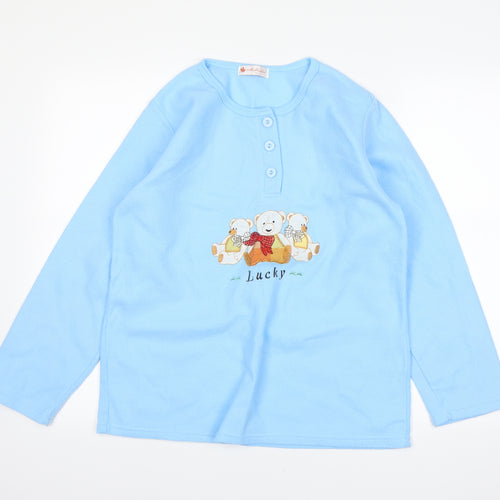 mullicolox Womens Blue   Pullover Jumper Size M