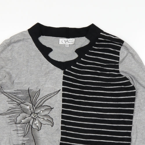 Anne Smith Womens Grey   Basic T-Shirt Size M