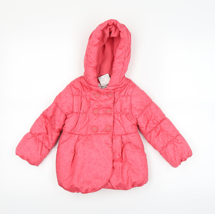 Indigo  Pink   Puffer Jacket Coat Size 12-18 Months