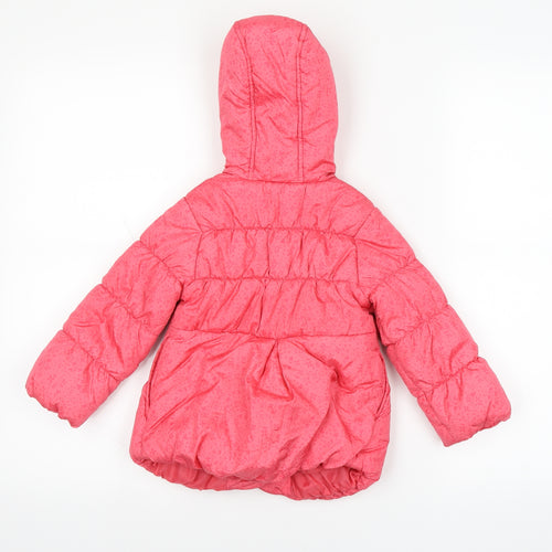 Indigo  Pink   Puffer Jacket Coat Size 12-18 Months