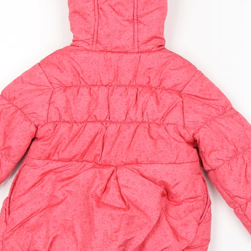 Indigo  Pink   Puffer Jacket Coat Size 12-18 Months