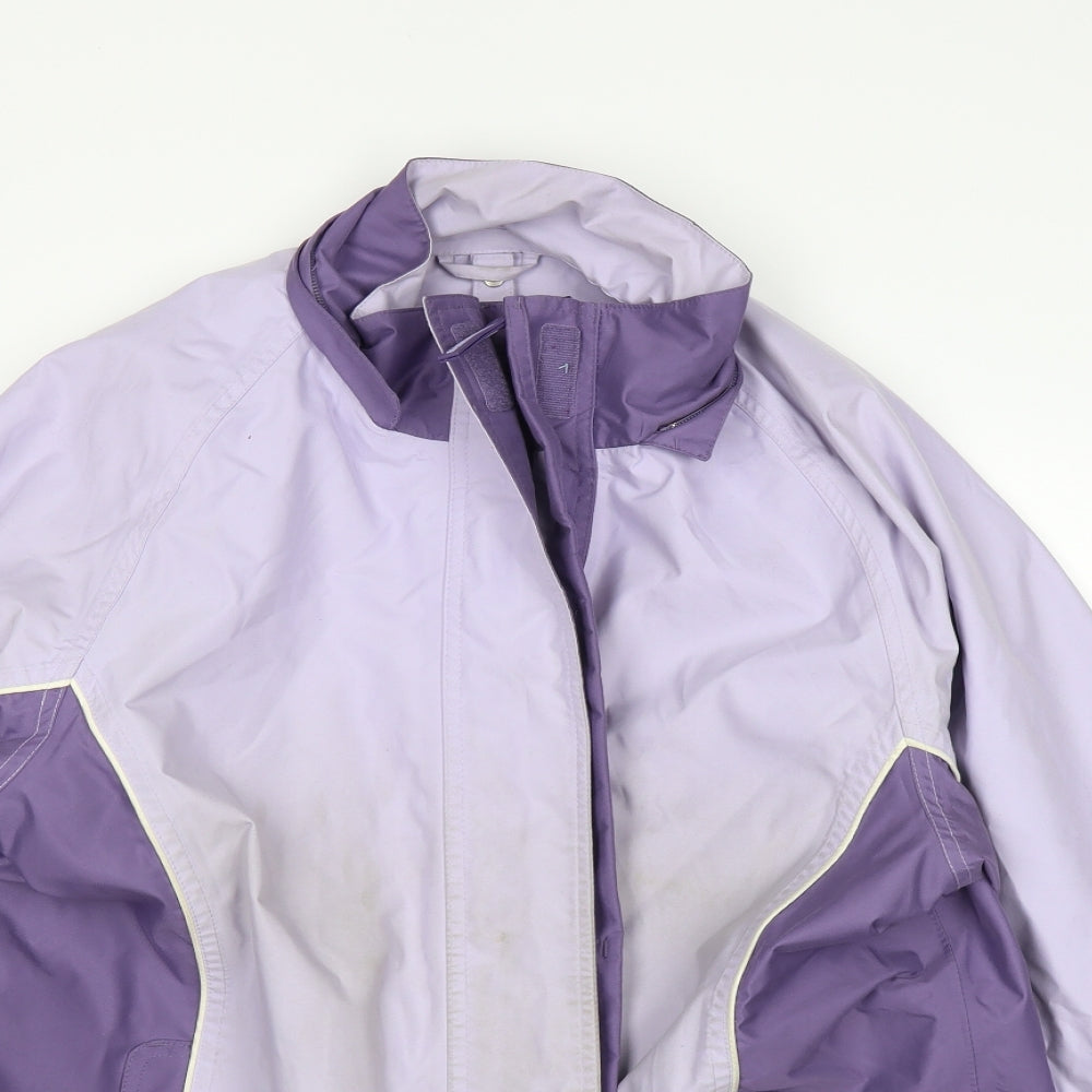 new maine Womens Purple   Rain Coat Coat Size 16