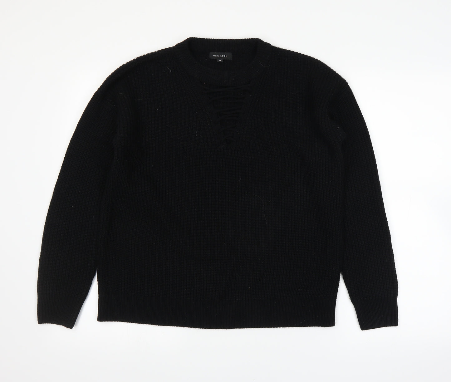 New Look Womens Black   Pullover Jumper Size 12