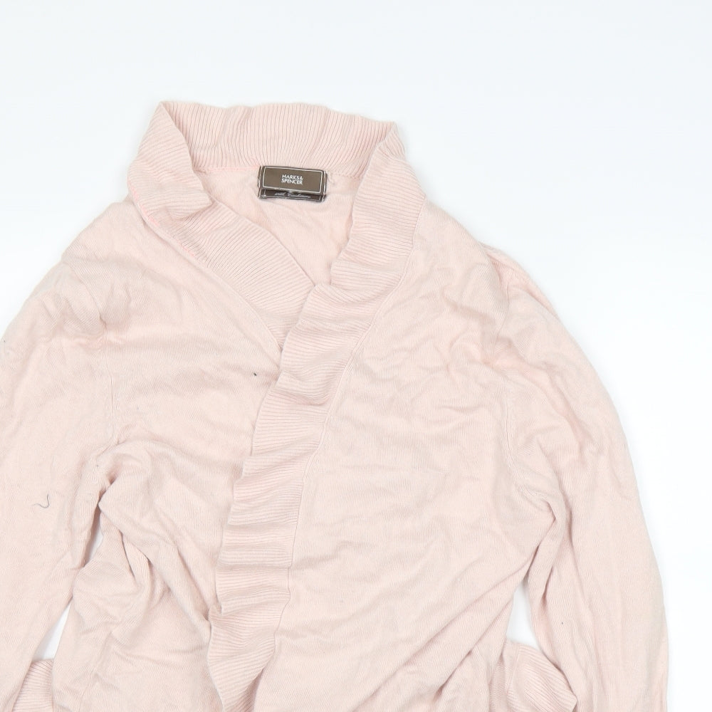 Marks and Spencer Womens Pink   Cardigan Jumper Size 18