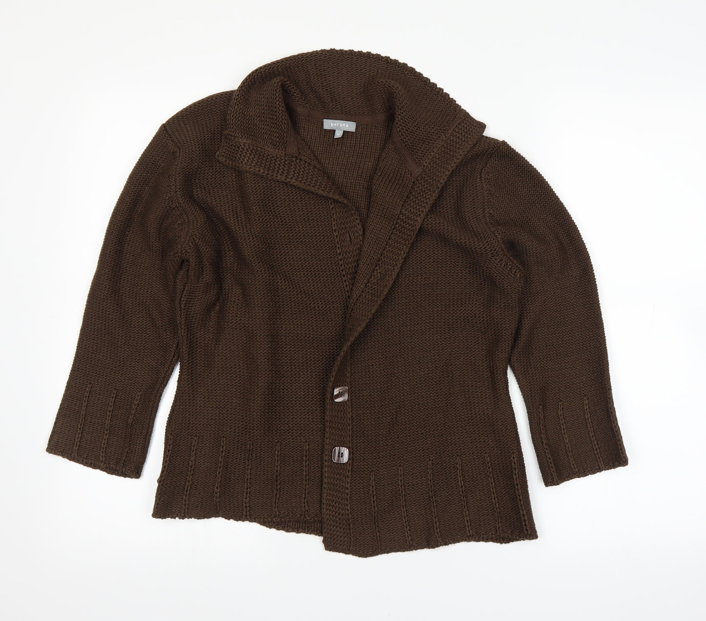 Per Una Womens Brown   Cardigan Jumper Size 18