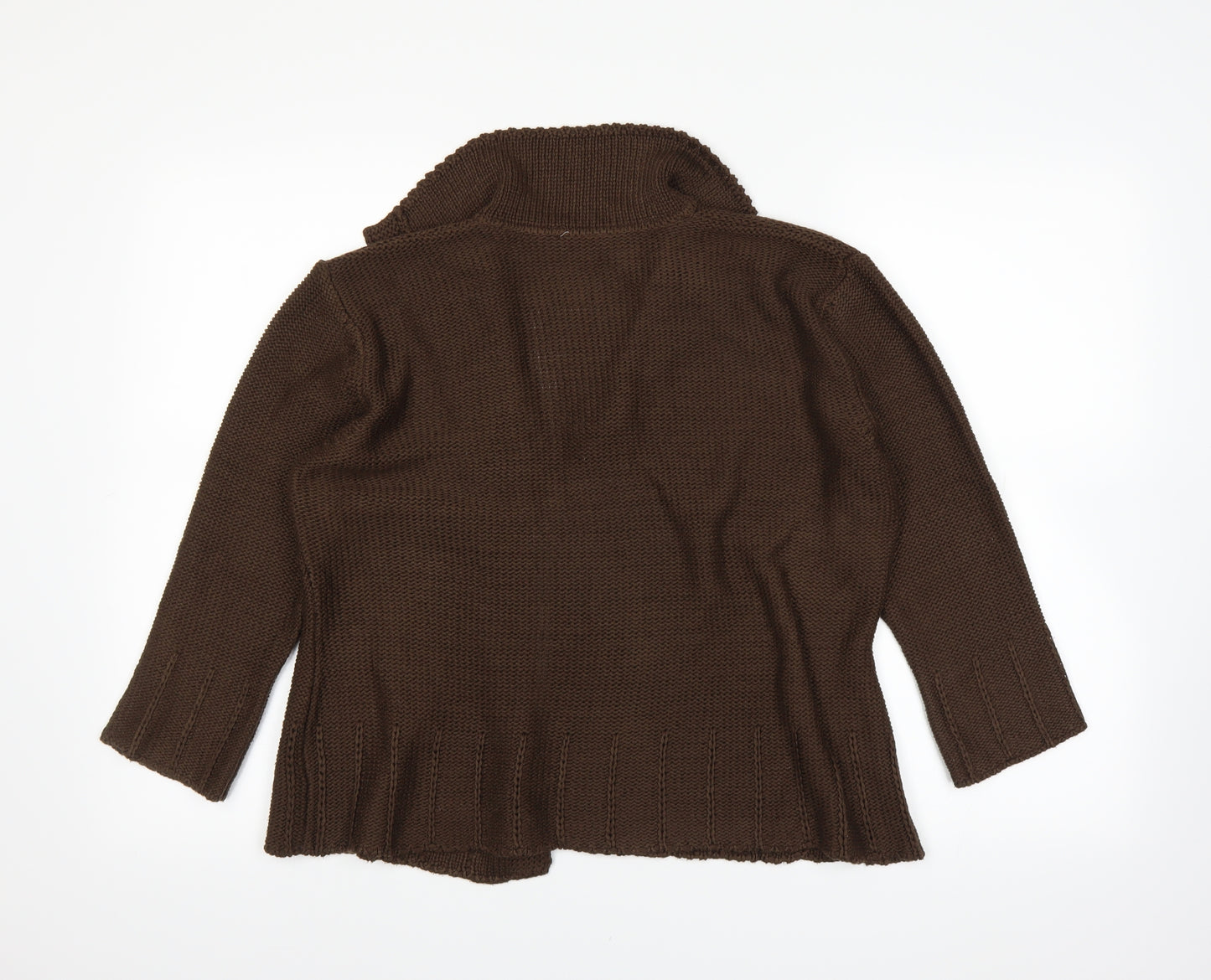 Per Una Womens Brown   Cardigan Jumper Size 18