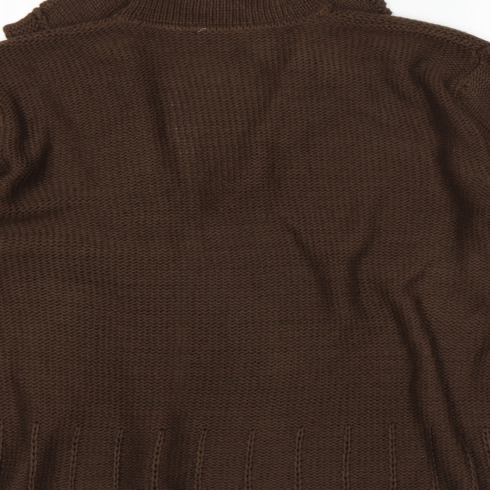 Per Una Womens Brown   Cardigan Jumper Size 18