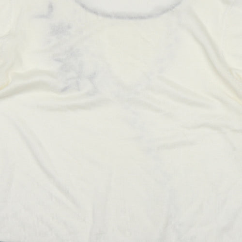Annabelle Womens White   Basic T-Shirt Size L