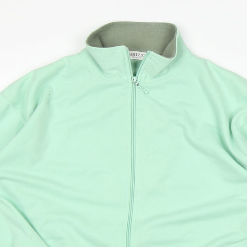 fabrizio Womens Green   Full Zip Jumper Size M