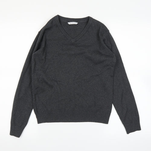 Marks and Spencer Girls Grey   Pullover Jumper Size 13 Years