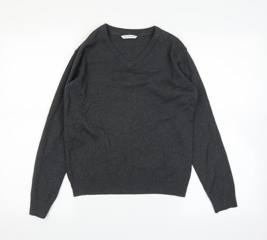 Marks and Spencer Girls Grey   Pullover Jumper Size 13 Years