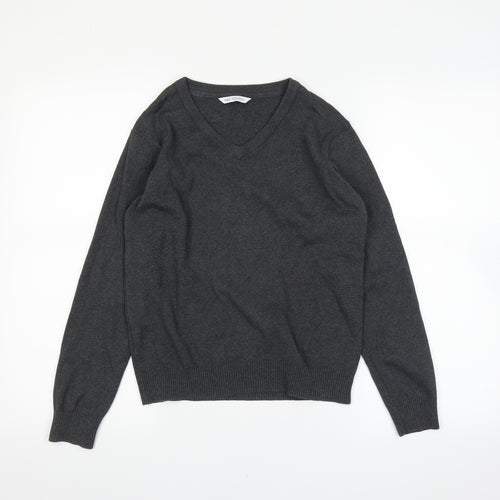 Marks and Spencer Girls Grey   Pullover Jumper Size 12-13 Years