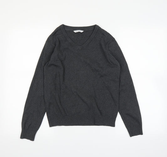 Marks and Spencer Girls Grey   Pullover Jumper Size 12-13 Years