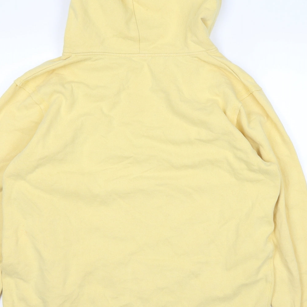 uca Mens Yellow   Pullover Hoodie Size L