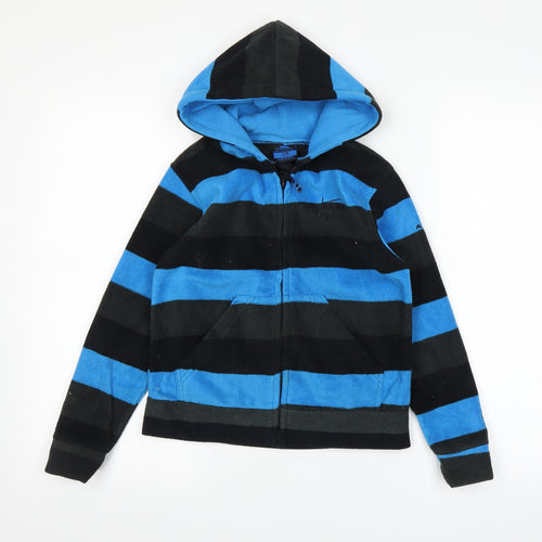 Tresspass Boys Blue Striped  Pullover Hoodie Size 7-8 Years