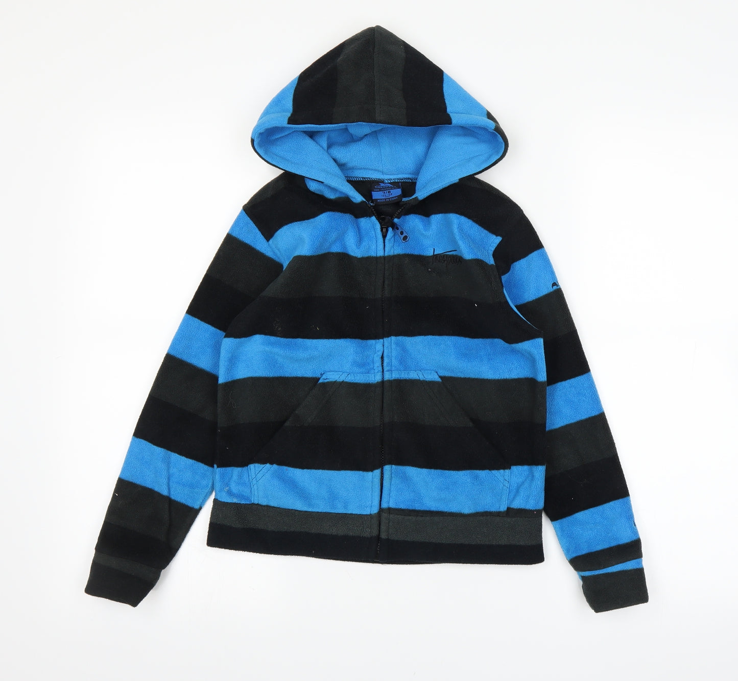 Tresspass Boys Blue Striped  Pullover Hoodie Size 7-8 Years