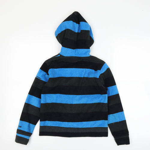 Tresspass Boys Blue Striped  Pullover Hoodie Size 7-8 Years