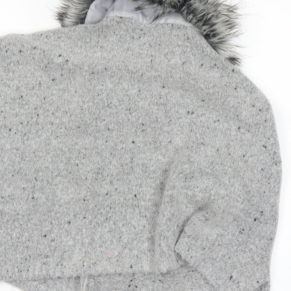 Primark Girls Grey   Jacket  Size 7-8 Years
