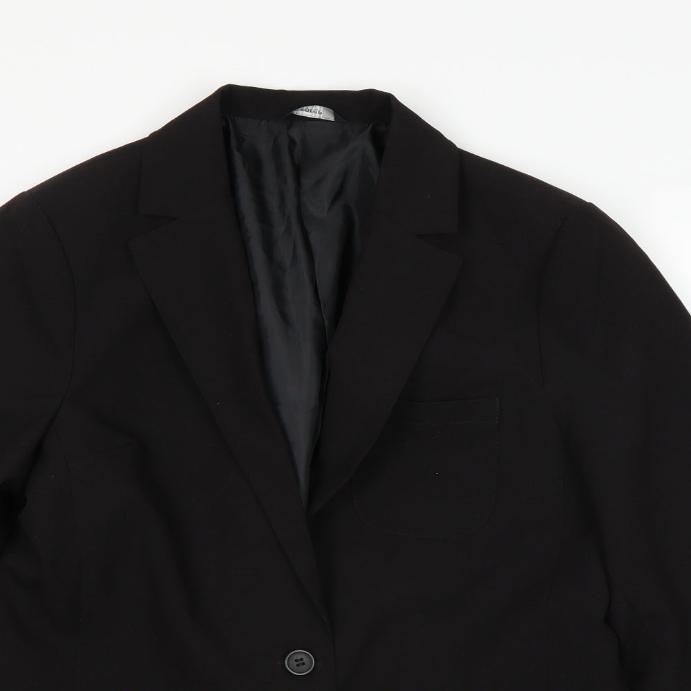 George Boys Black   Jacket  Size 16 Years