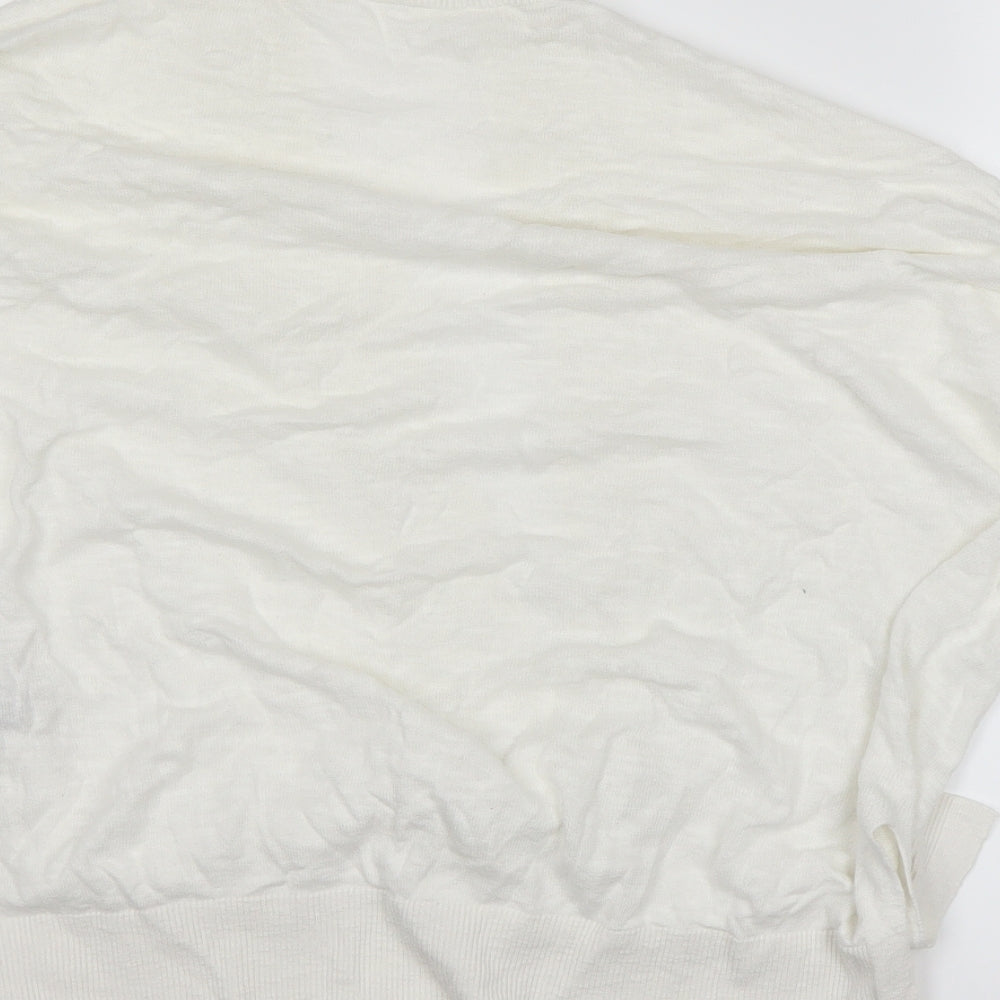 Gap Womens White   Cardigan Jumper Size S