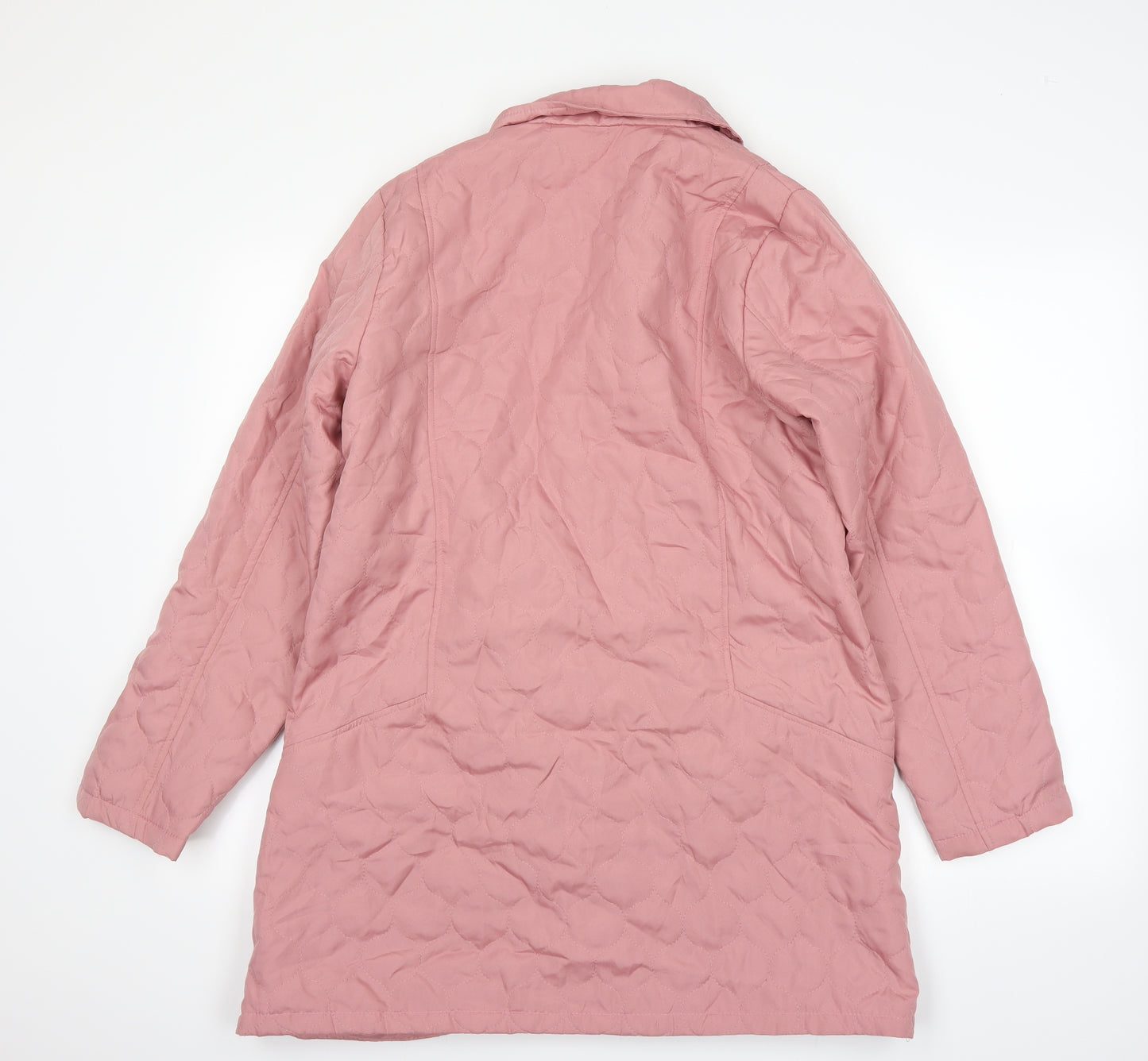 being casual Womens Pink   Overcoat Coat Size 14
