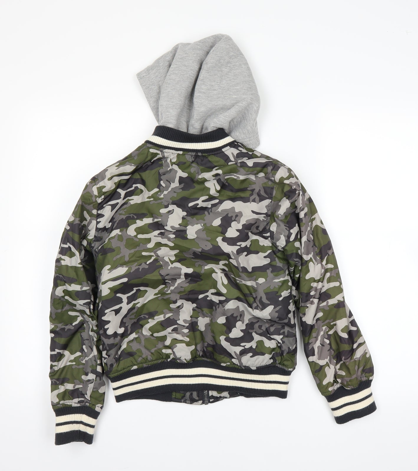 Converse Boys Green Camouflage  Rain Coat Coat Size 9-10 Years