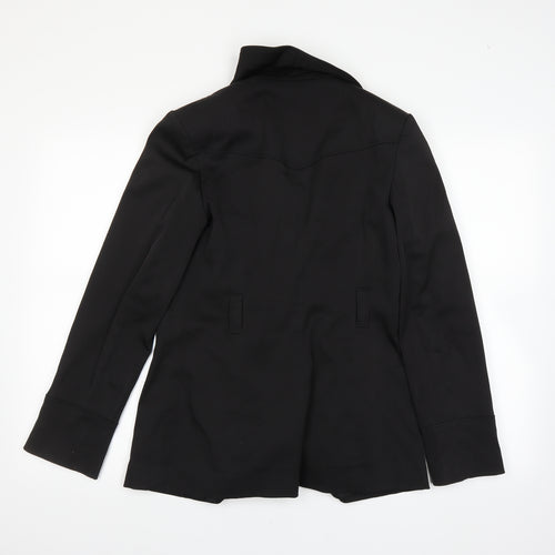 DEBINHAMS Womens Black   Overcoat Coat Size 10