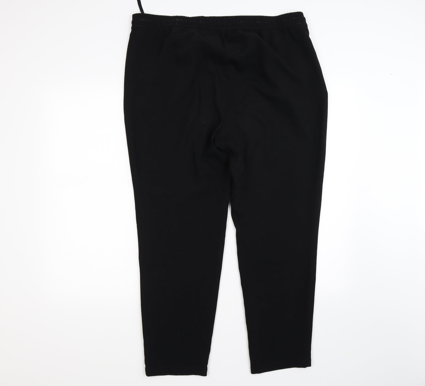 Marks and Spencer Womens Black   Trousers  Size 16 L26 in