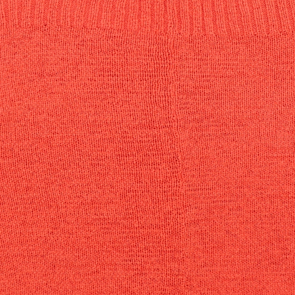 Papaya Womens Orange  Knit Pullover Jumper Size L