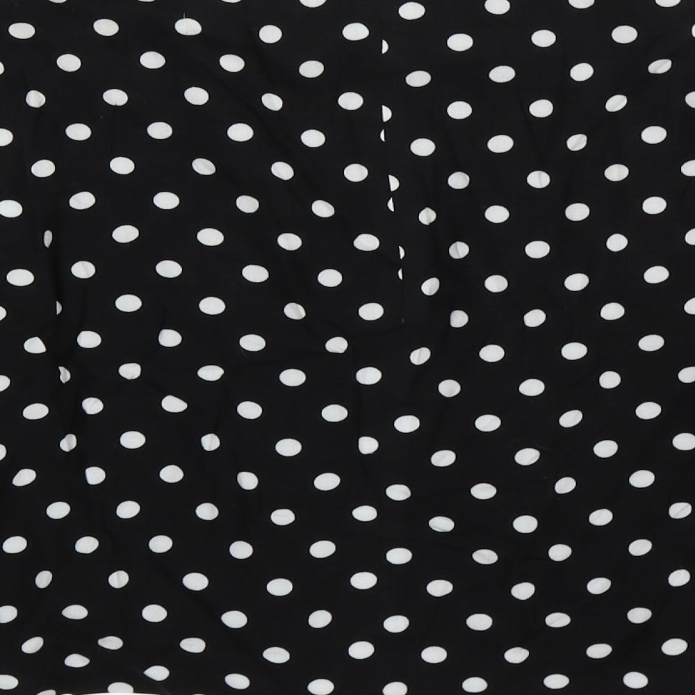 Dorothy Perkins Womens Black Polka Dot  Jacket  Size 10  - waterfall