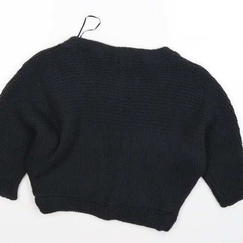 tophop Womens Blue  Knit Pullover Jumper Size 6  - cropped