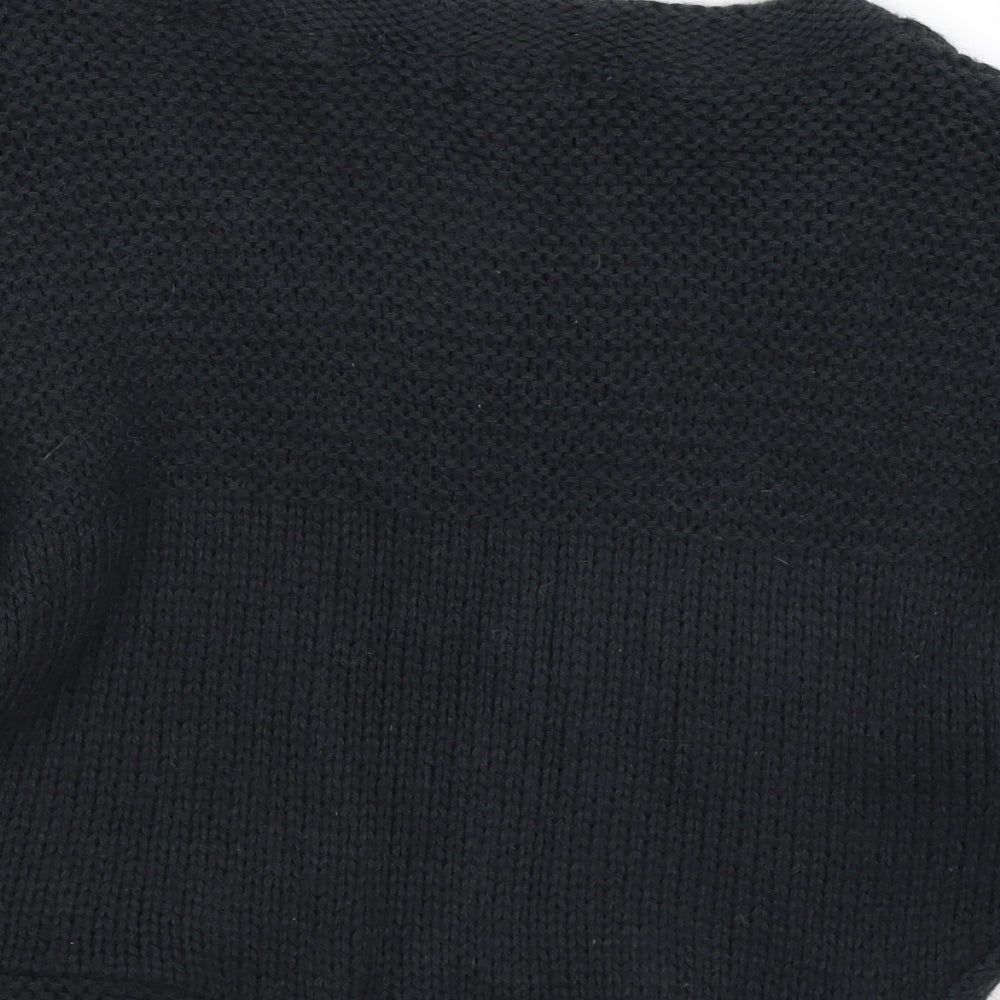 tophop Womens Blue  Knit Pullover Jumper Size 6  - cropped