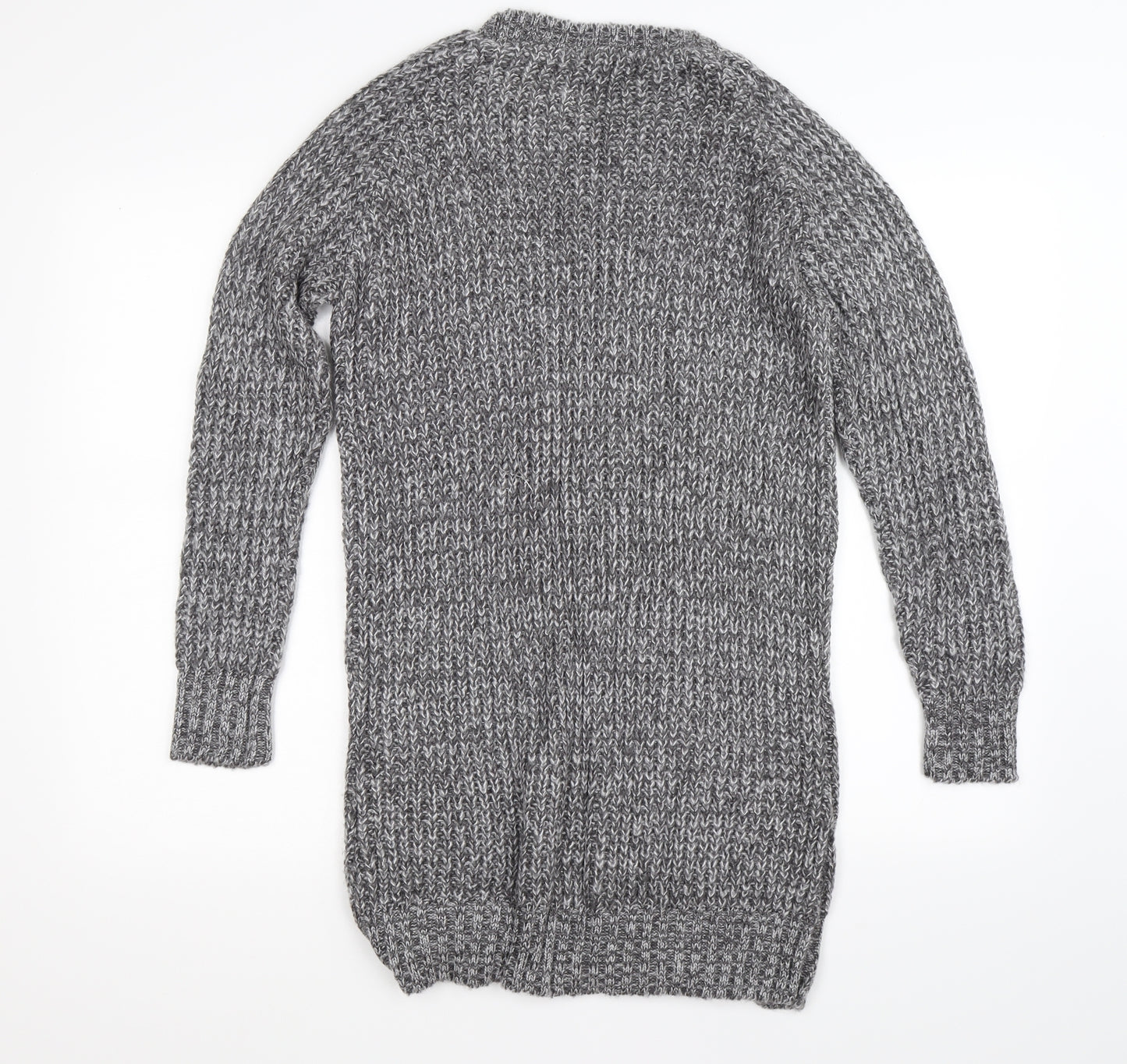Boohoo Womens Grey  Knit Pullover Jumper Size S