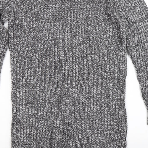 Boohoo Womens Grey  Knit Pullover Jumper Size S