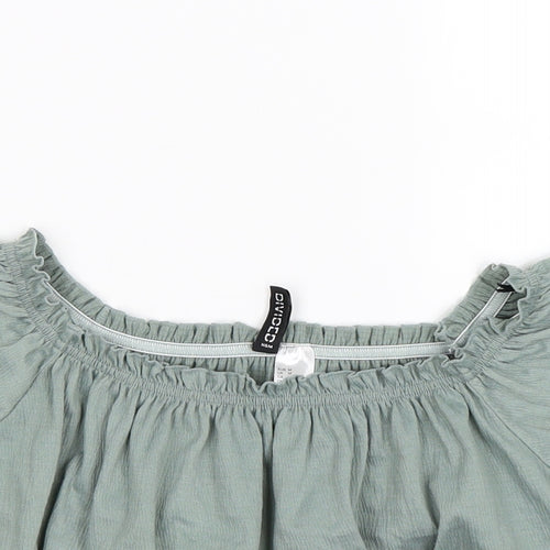 Divided Womens Green   Cropped T-Shirt Size M