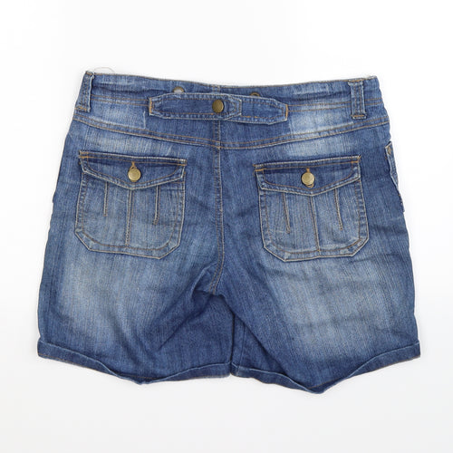 denim co Womens Blue  Denim Cut-Off Shorts Size 10
