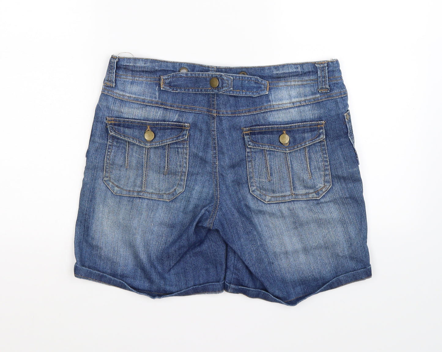 denim co Womens Blue  Denim Cut-Off Shorts Size 10