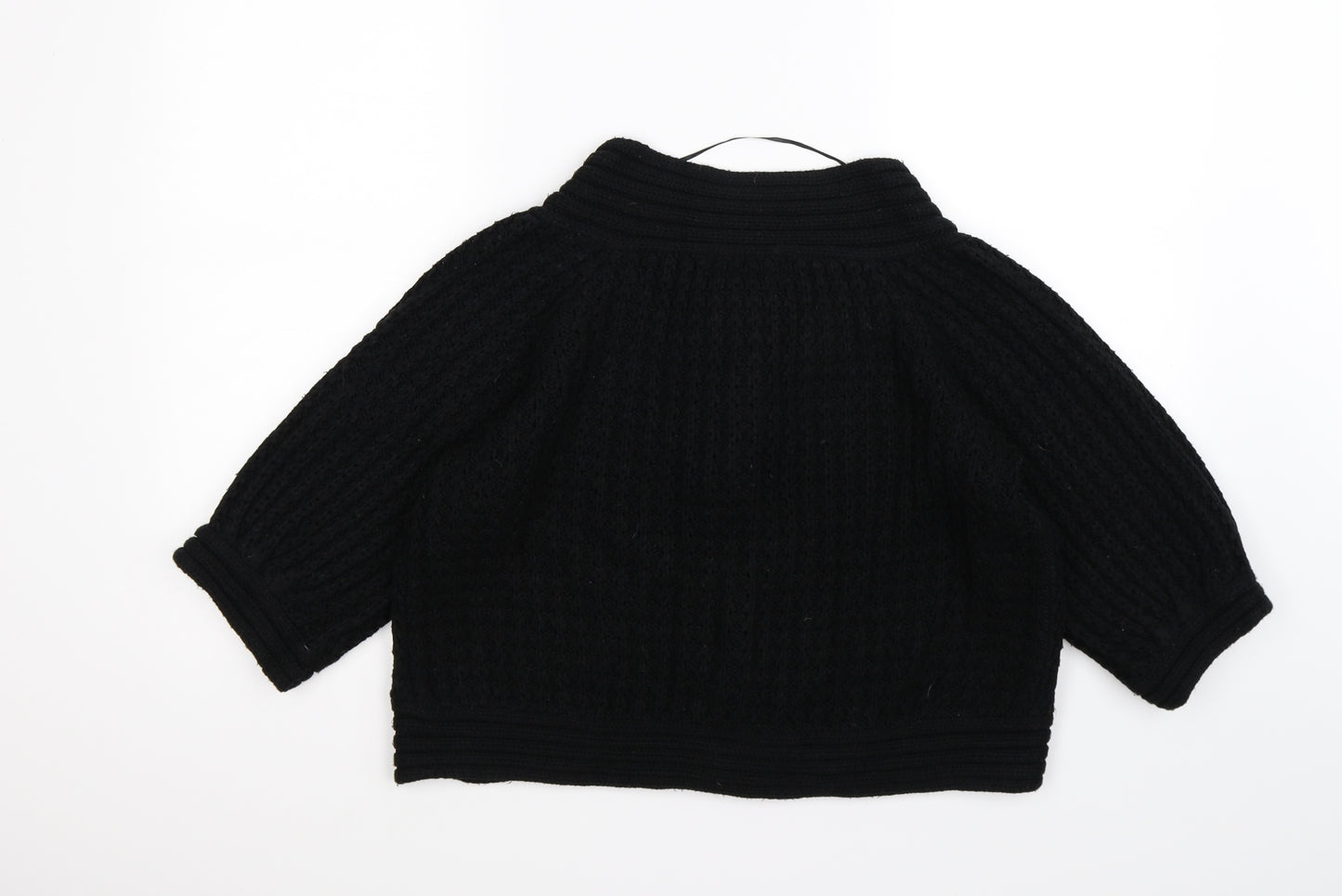 George Womens Black  Knit Cardigan Jumper Size 16