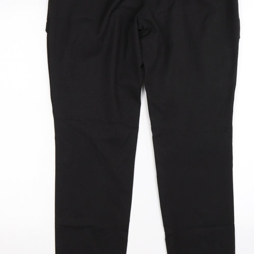 mare sole Womens Black Striped  Trousers  Size 10 L31 in