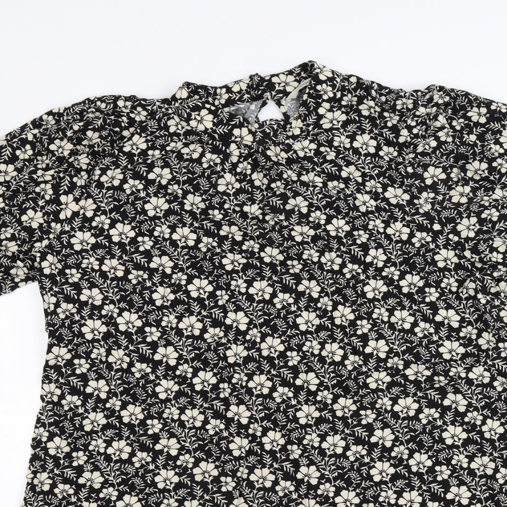 George Womens Beige Floral  Tunic T-Shirt Size 18