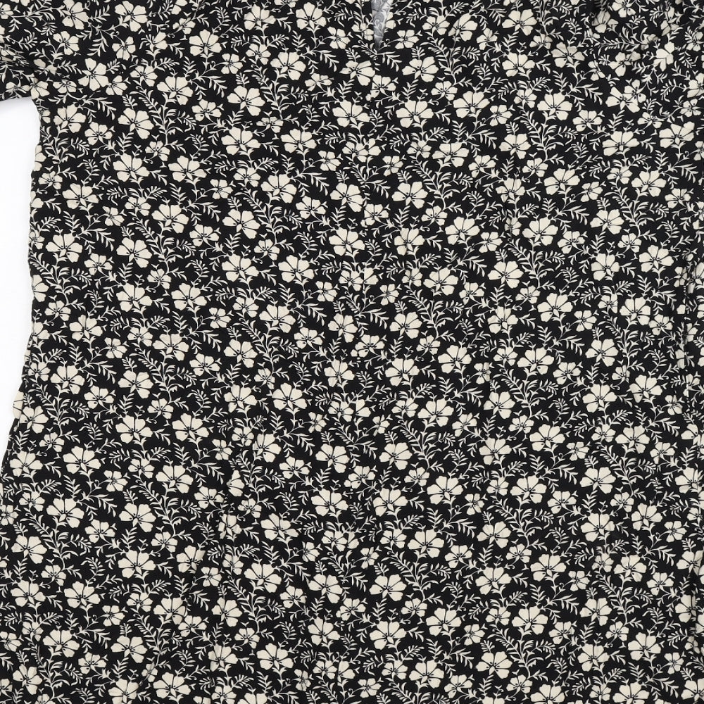 George Womens Beige Floral  Tunic T-Shirt Size 18