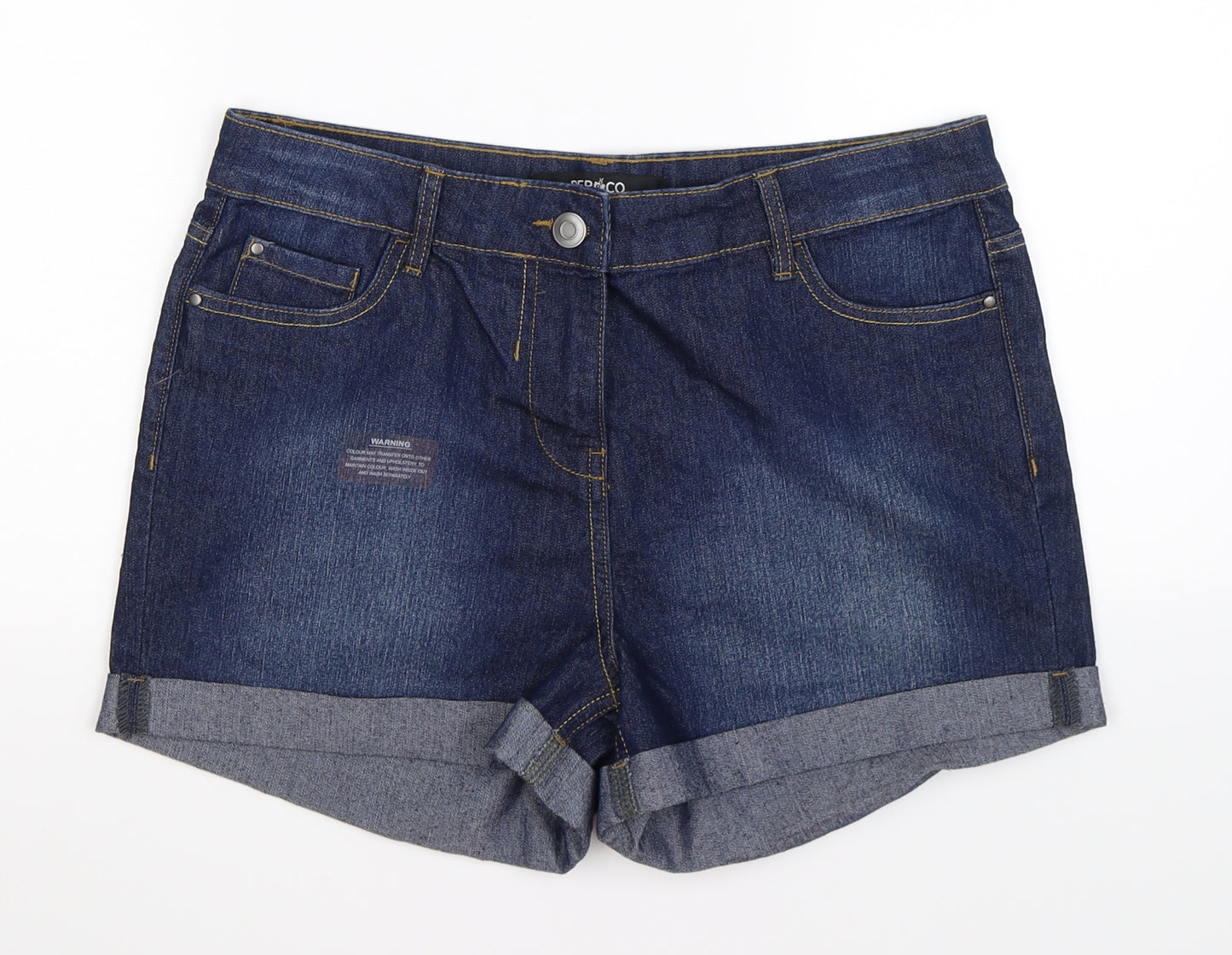 pep & co Womens Blue  Denim Sailor Shorts Size 12