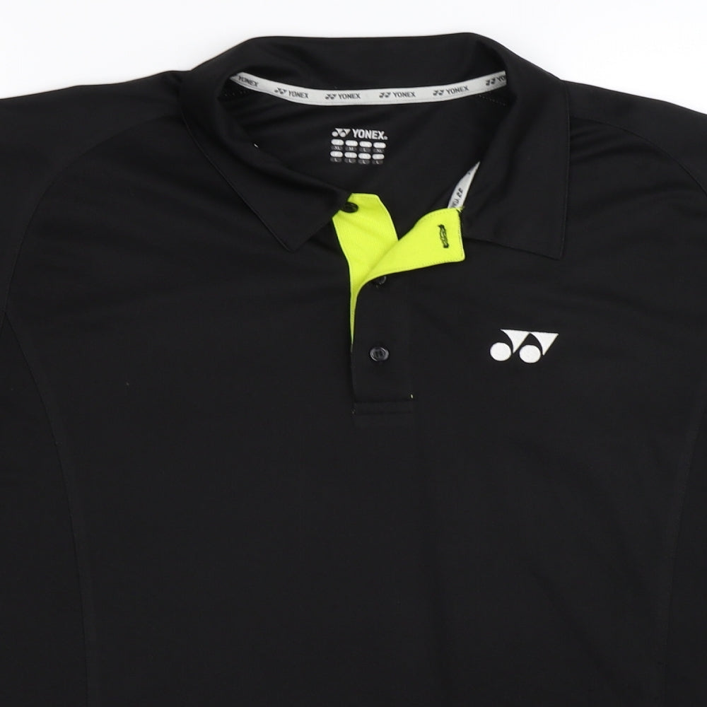 YONEX Mens Black    Polo Size L