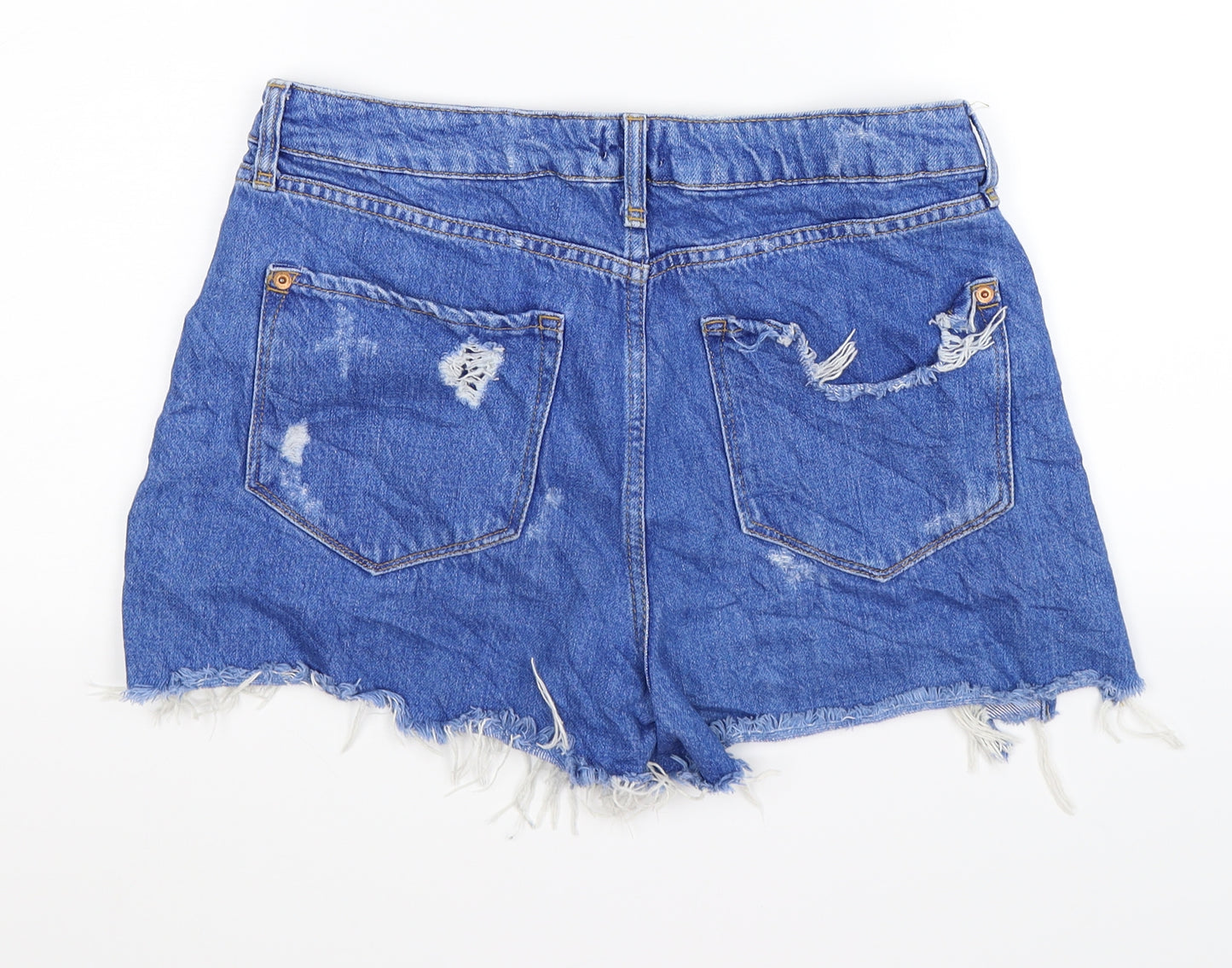 River Island Womens Blue  Denim Hot Pants Shorts Size 10